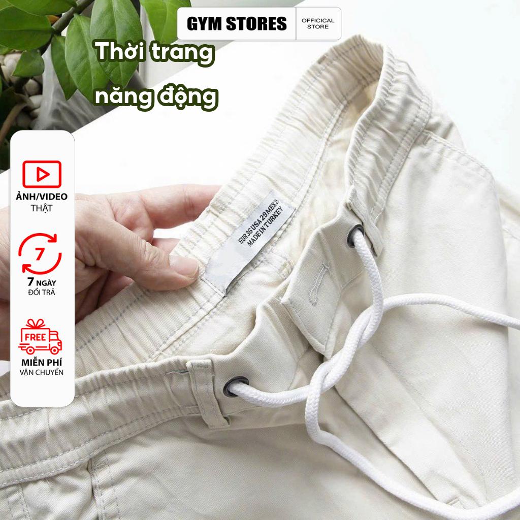 HCM  Quần short kaki quần ngố BASIC chất vải kaki cotton cao cấp mềm mịn co giãn trẻ trung năng động