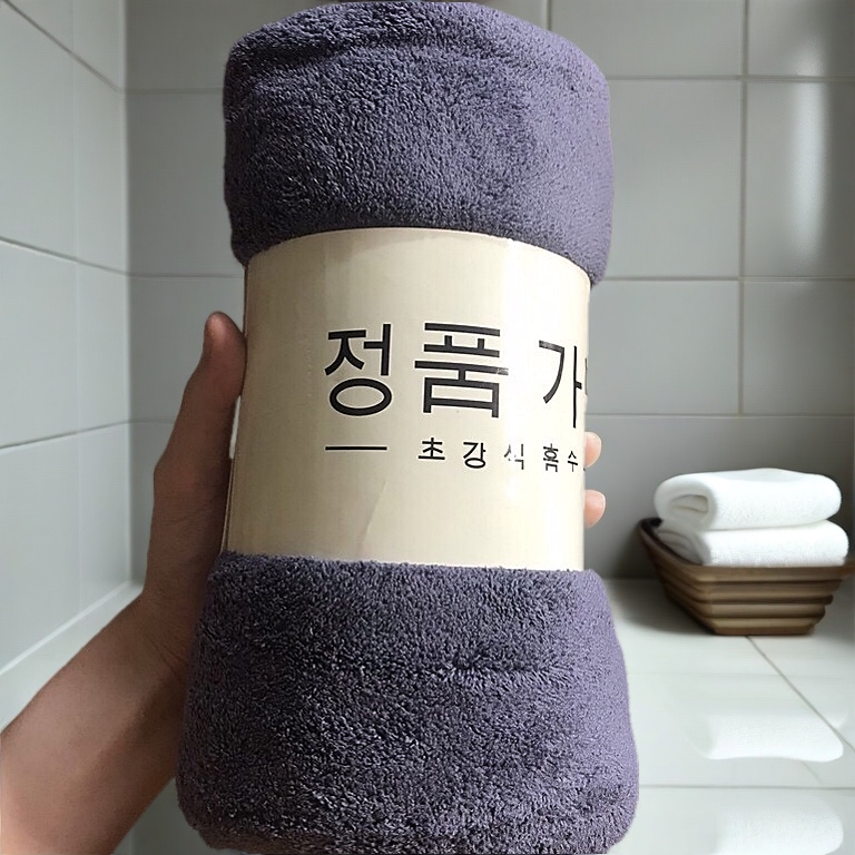 Khăn tắm xuất Hàn Quốc cao cấp, size lớn 70x140cm - Siêu mềm mịn, siêu bền