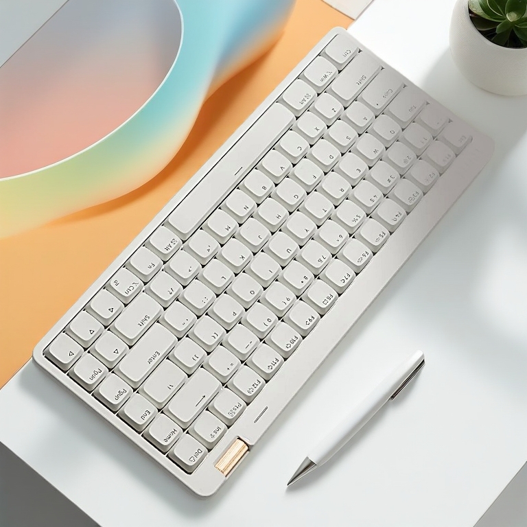 [CHÍNH HÃNG] Bàn phím cơ Lofree Flow Lite - Bàn phím không dây bluetooth mỏng nhẹ, 3 chế độ kết nối, Led đơn, Âm ít ồn