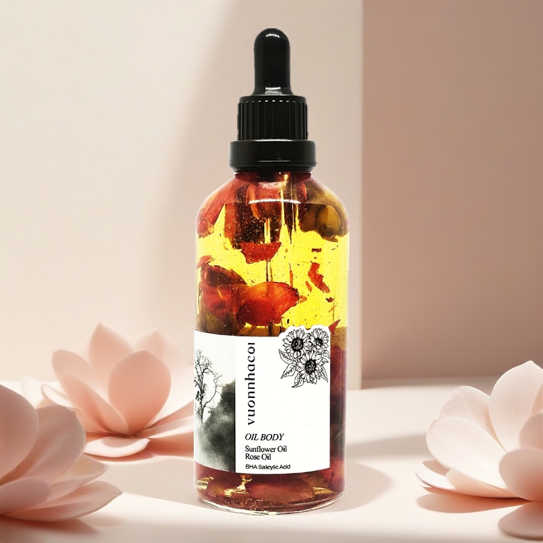 Body Oil Vườn Nhà Cội dầu dưỡng TRẮNG SÁNG mịn màng hỗ trợ GIẢM THÂM cải thiện các vấn đề về nang lông