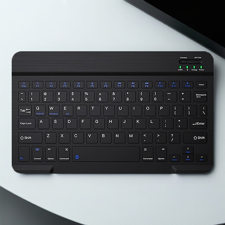 Bàn phím Bluetooth 10 inch Bluetooth 5.0 phạm vi kết nối hiệu quả 10 mét kèm theo chuột Bộ sản phẩm