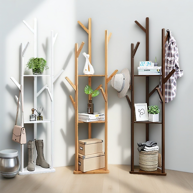 LACCOHUG Kệ treo đứng Đồng hồ Treo đứng treo đồ Gantungan Nón Đa Năng Kệ đứng treo đồ tiện lợi