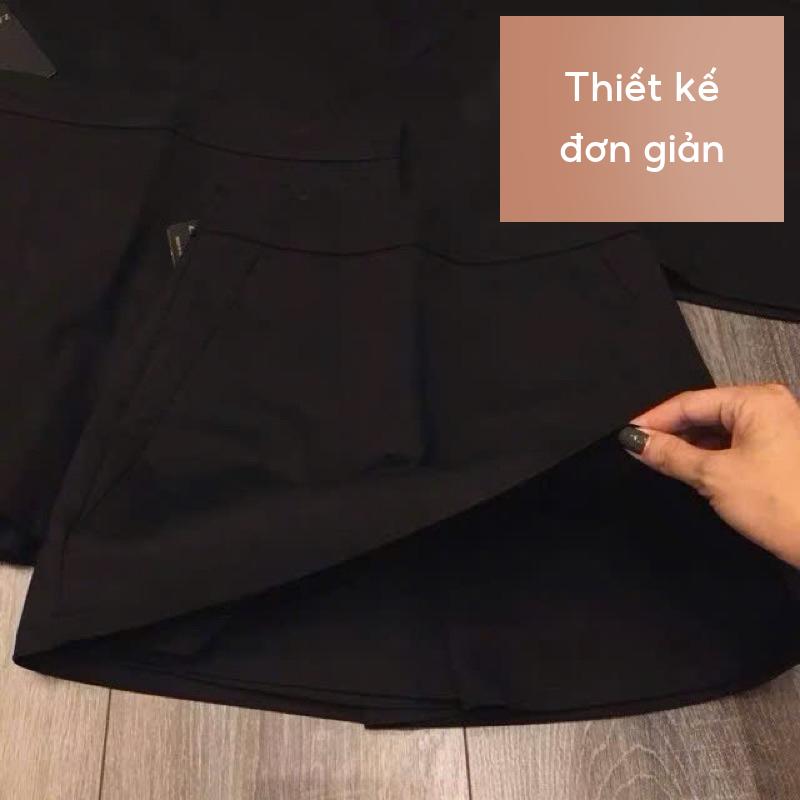 CHÂN VÁY UMI ĐEN FROM BASIC CHẤT ĐẸP MS11243 (có lót quần ) (D2)