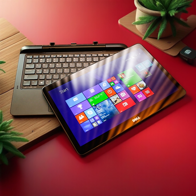 Laptop 2 in 1 Dell 7350 lai máy tính bảng cấu hình mạnh mẽ cho văn phòng học tập
