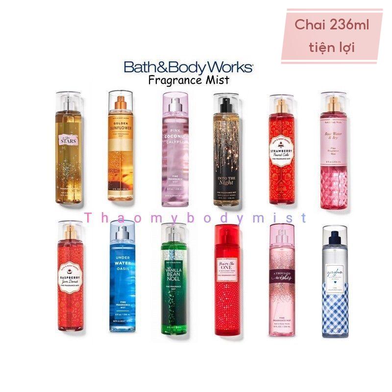 Xịt thơm toàn thân xịt thơm body mist Bath and body works 236ml