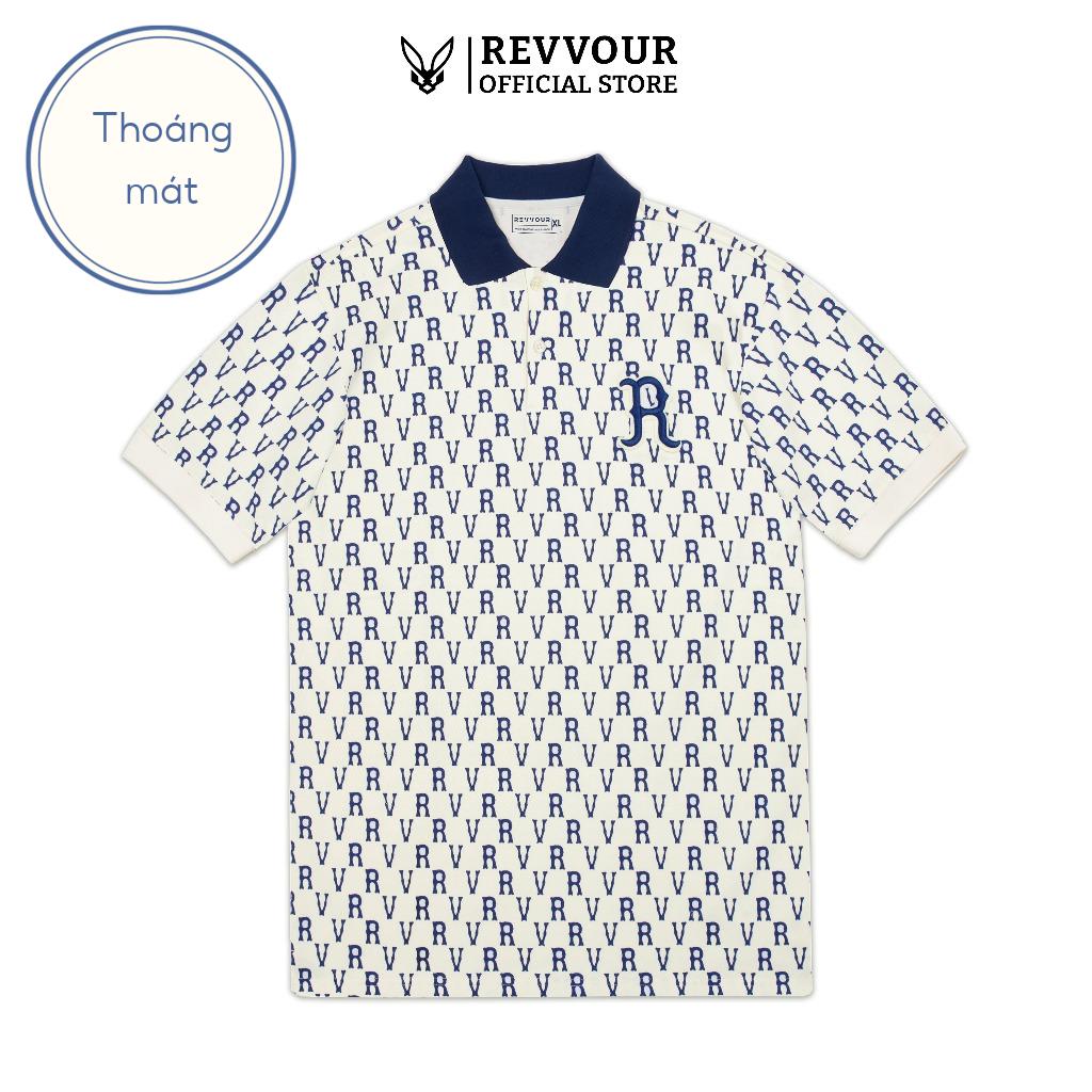 Áo Polo Nam Magu Monogram Cotton Cá Sấu (100% Cotton) Co Giãn 4 Chiều/ Form Regular - REVVOUR