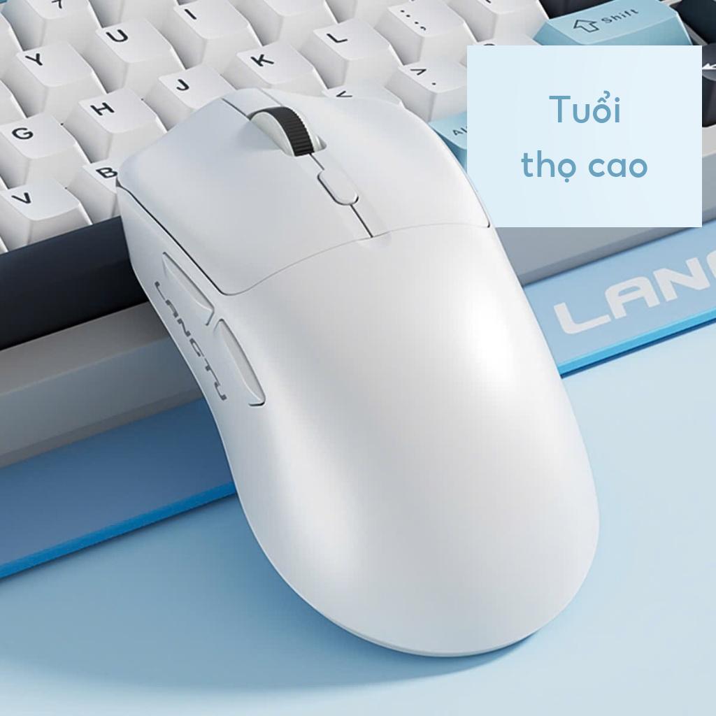 Chuột Gaming Không Dây LANGTU T6 Siêu Nhẹ Chip Paw3065 Cực Mạnh 3 Chế Độ Kết Nối Bluetooth 2.4G usb