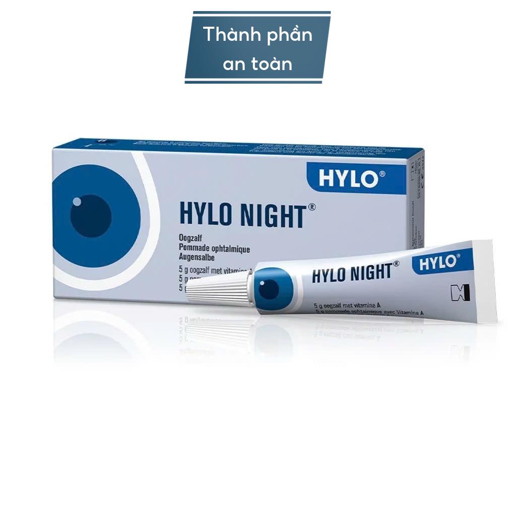 Gel tra mắt chứa Vitamin A Hylo night - Tuýp 5g DATE T10/2026