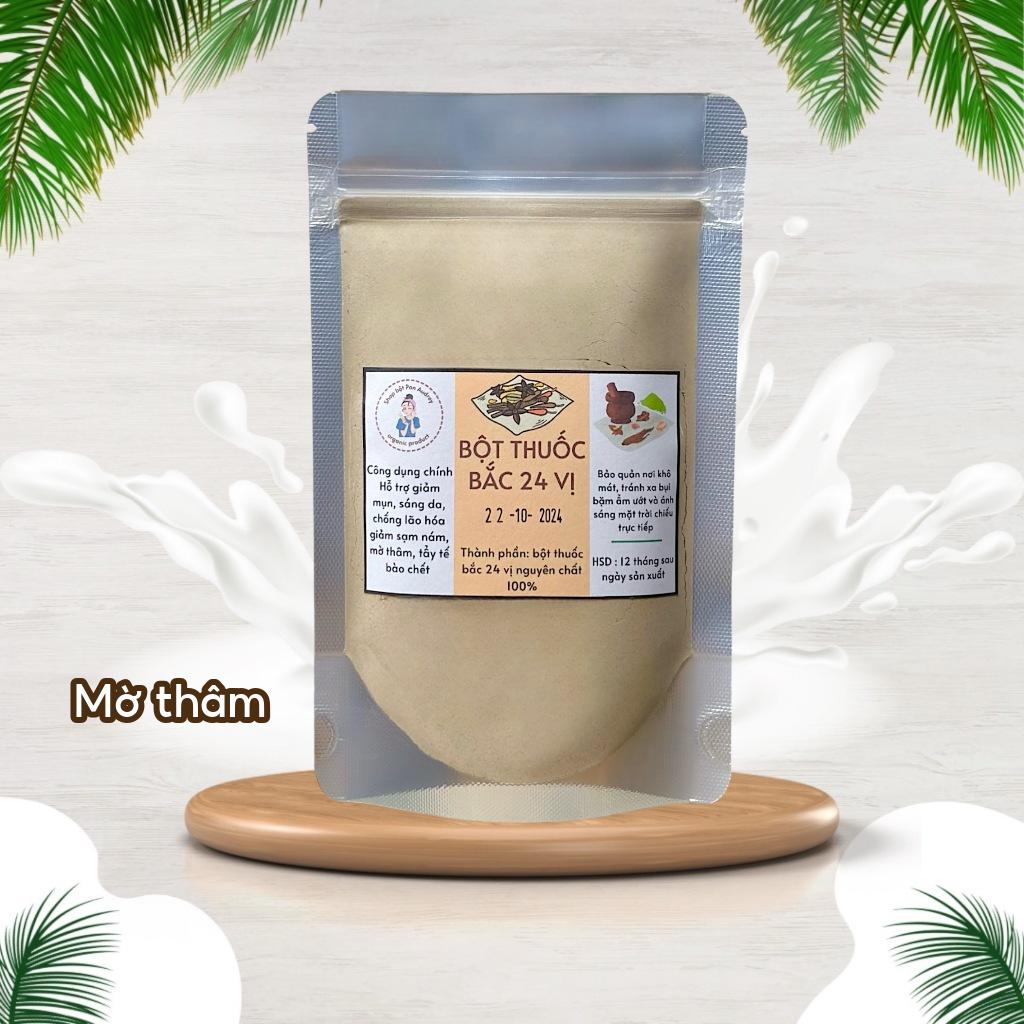 Bột tắm trắng thuốc bắc 24 vị trắng da giảm mụn mờ thâm, bột đắp mặt thuốc bắc