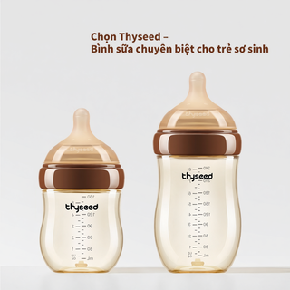  Bình sữa chống đầy hơi Thyseed PPSU núm ty siêu mềm chống sặc cho trẻ sơ sinh 160ml 240ml 