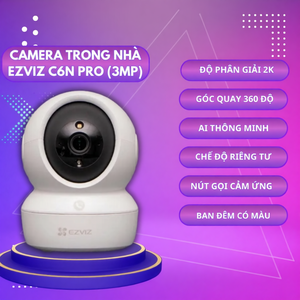 Camera EZVIZ C6N 3MP  H6C 3MP, C6N , H6C 8MP, đàm thoại 2 chiều độ phân giải 4K-8MP- HÀNG CHÍNH HÃNG