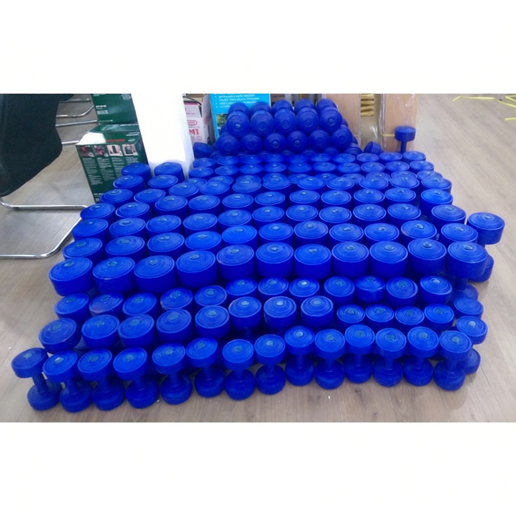 Tạ tay nhựa cao cấp đã nhồi (1kg,2kg,3kg,4kg,5kg)