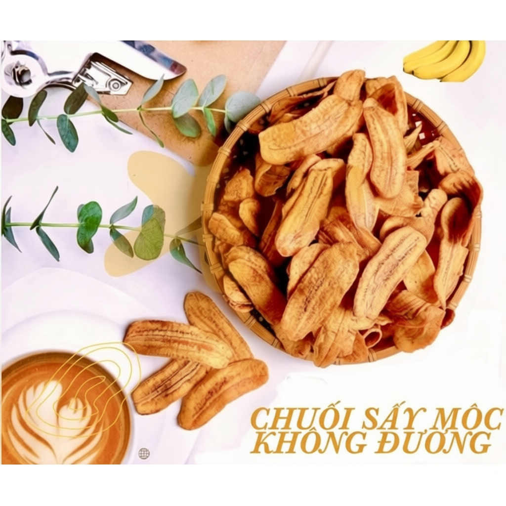 Chuối sấy không đường cho Gymer 1KG