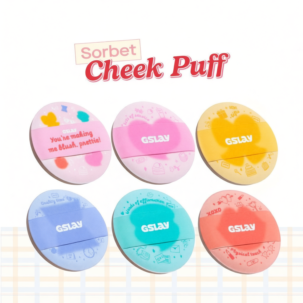 [QUÀ TẶNG] Mút Trang Điểm Mini Đánh Má Hồng Tiện Lợi - GSLAY Cheeky Puff (Ngẫu nhiên)