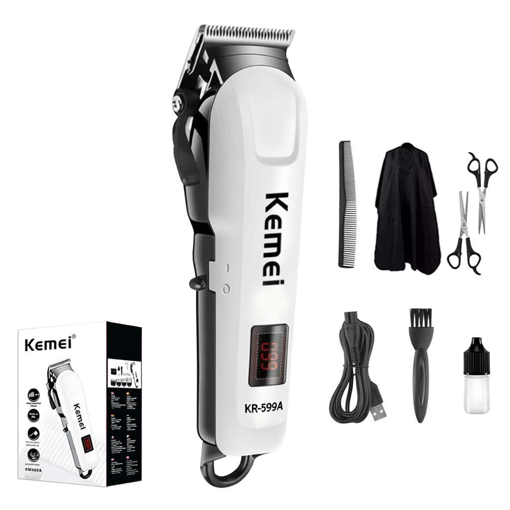 Kemei KM-809A Tông đơ cắt tóc siêu mạnh và sắc,Tông Đơ Cắt Tóc Không Dây Chuyên Nghiệp,Tông Đơ Cắt Tóc Chính Hãng Tạo Kiểu Chuyên Nghiệp Có Màn Hình Led Hiển Thị Pin