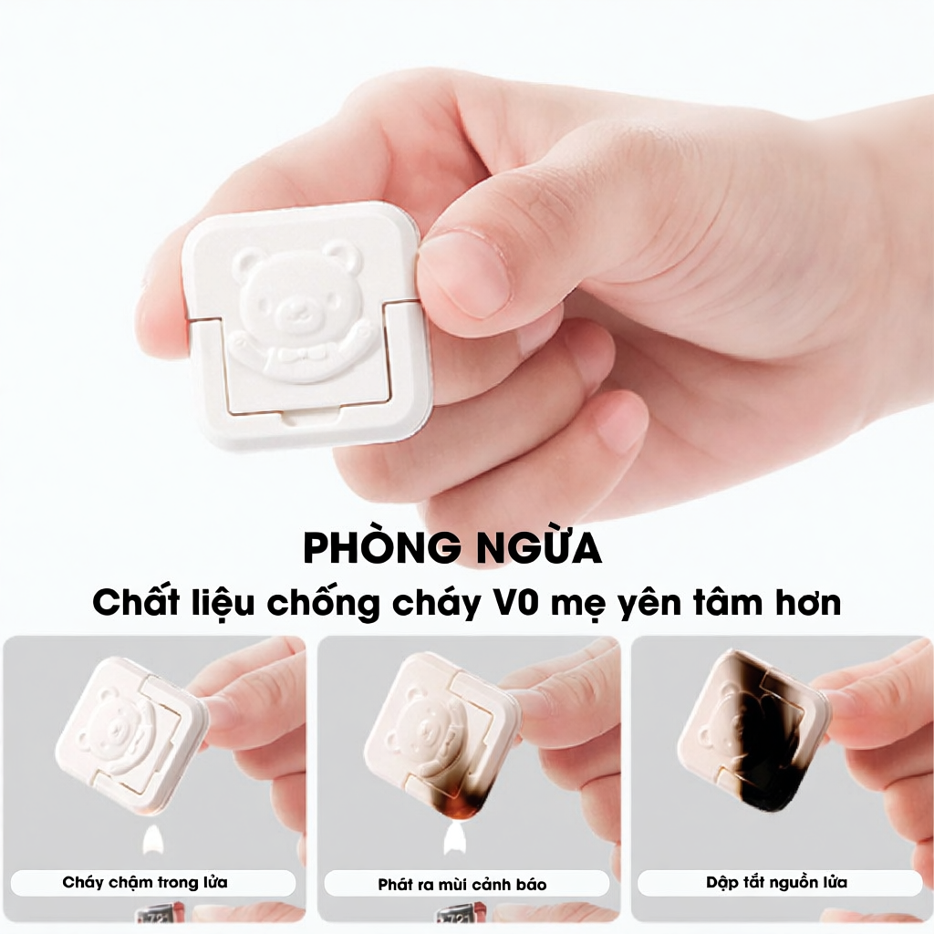 Bịt Ổ Điện Cao Cấp Chống Giật 2 Chân 3 Chân, Nút Bịt Ổ Điện An Toàn Cho Bé Shop Bố Soup