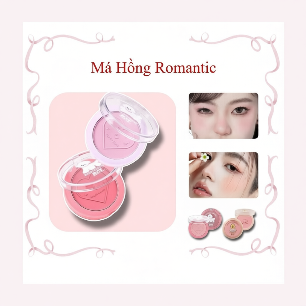 Má Hồng Romantic Beauty Lên Màu Tự Nhiên Lâu Trôi 3.8g