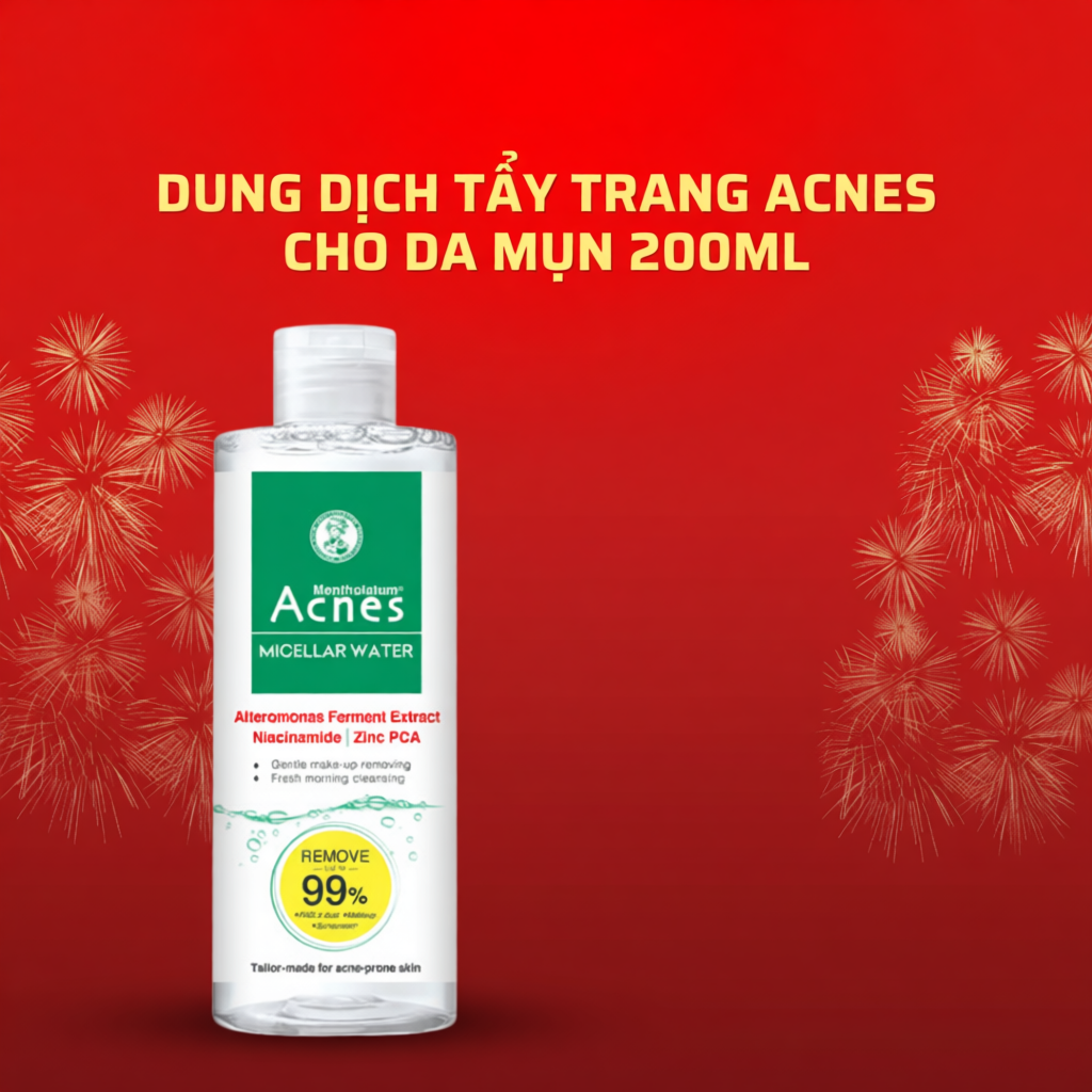 Nước Tẩy Trang Cho Da Mụn Acnes Micellar Water 200ml - Dr Thêm