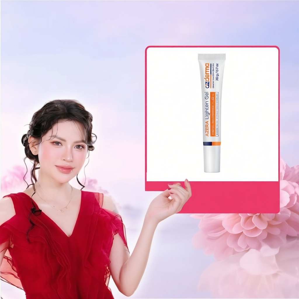 Gel hỗ trợ làm mờ vết thâm sau mụn Azera Lighten Gel Azderma 20g