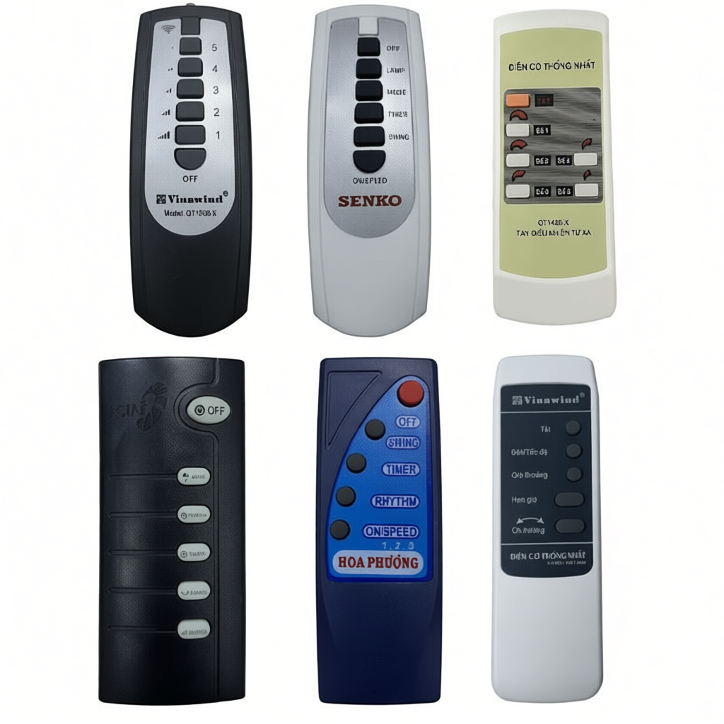 ALANK Remote Điều khiển quạt SENKO Vinawind  HOA Phuong Wall FAN Ceiling FAN Living FAN