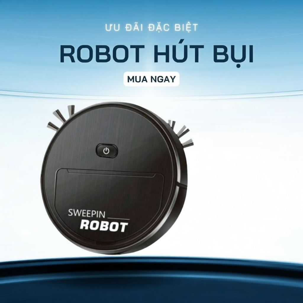Robot hút bụi lau nhà tự động 2 trong 1 SWEEPIN K235
