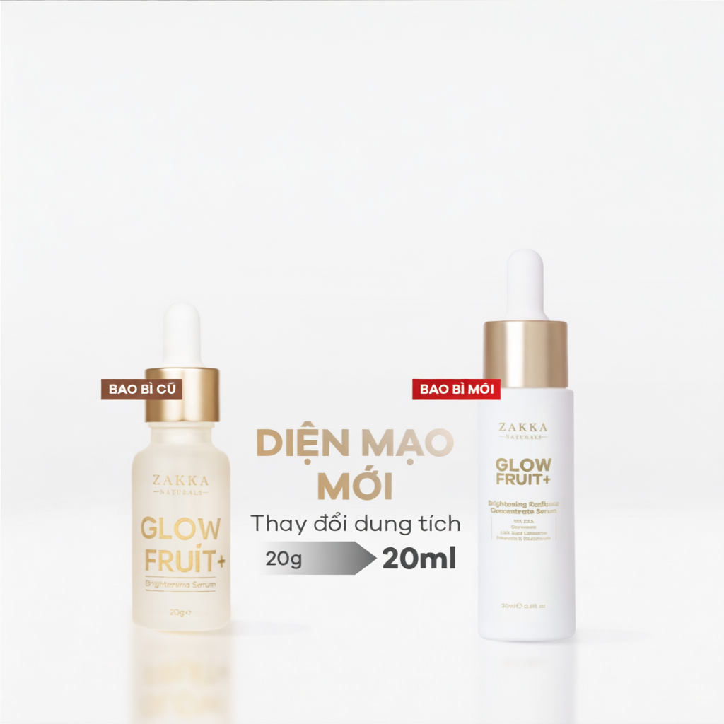 Serum Vitamin C Zakka Naturals GlowFruit+ Brightening Radiance Concentrate 20ml