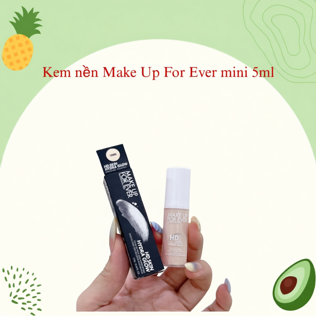 [ MINI 5ML ] Kem nền căng bóng Make Up For Ever HD Skin Hydra Glow