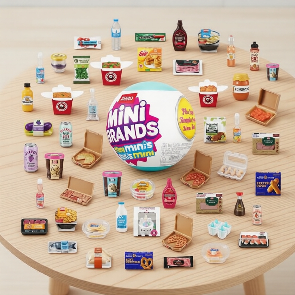 Mini Brands Mini Minis Fridge Series 1 của ZURU - 1 gói bí ẩn, đồ sưu tầm thu nhỏ mô phỏng bất ngờ