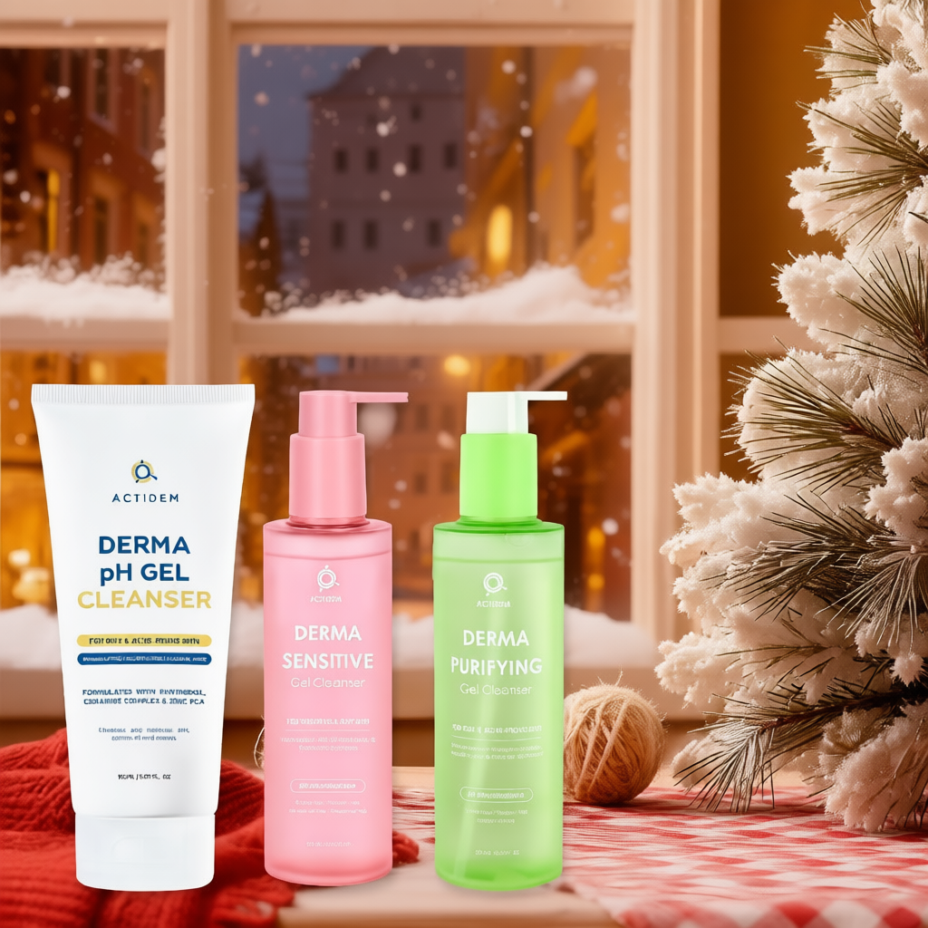 GEL RỬA MẶT ACTIDEM TRẮNG HỒNG XANH DERMA/SENSITIVE/PURIFYING