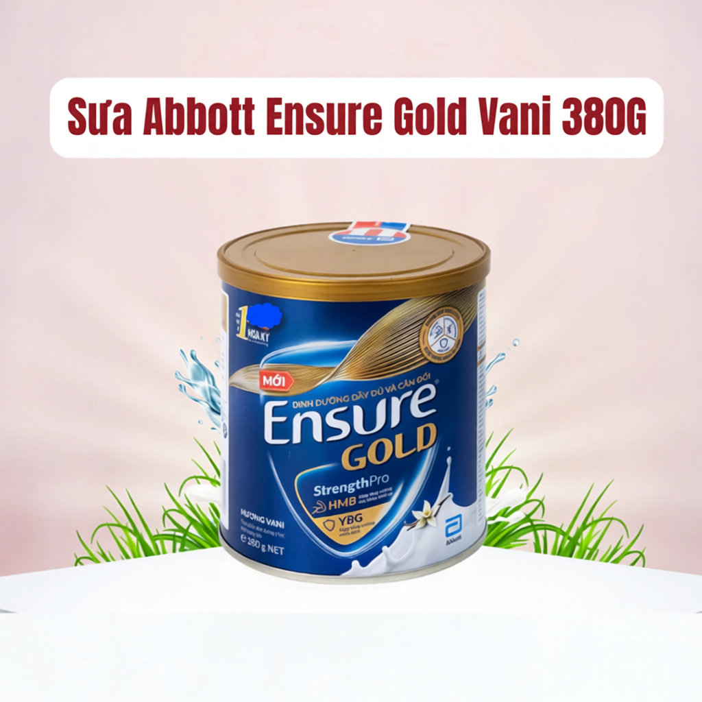 [Date mới] Sữa bột Abbott Ensure Gold hương vani 380g