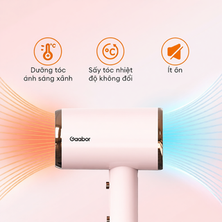 [LIVE] Máy sấy tóc GAABOR N1000D độ ồn thấp, công suất 1000W, sấy khô nhanh chóng, bảo vệ tóc