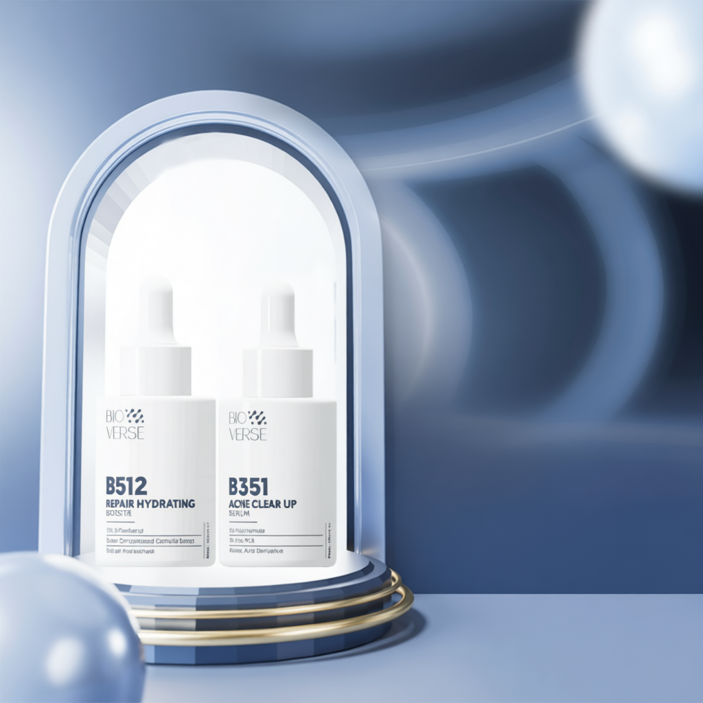 Bộ đôi phục hồi & sáng mịn da (B512 Repair Hydrating Booster + B351 Acne Clear up Serum)