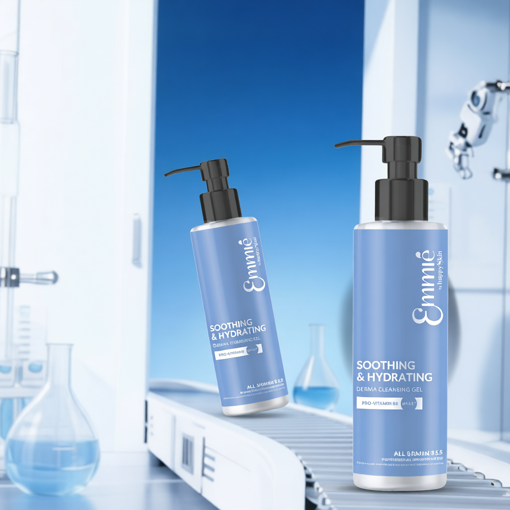 Sữa Rửa Mặt dạng Gel Vitamin B5 Làm sạch Dịu Nhẹ Và Cấp Ẩm Sâu Emmie Soothing & Hydrating Derma Clea