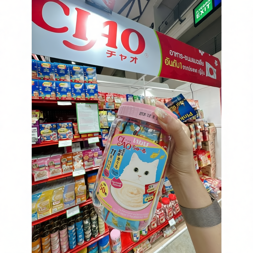 Súp thưởng Ciao Churu Thái Lan 50 thanh *HÀNG NỘI ĐỊA THÁI * MUA TRỰC TIẾP THÁI LAN KHÔNG QUA TRU