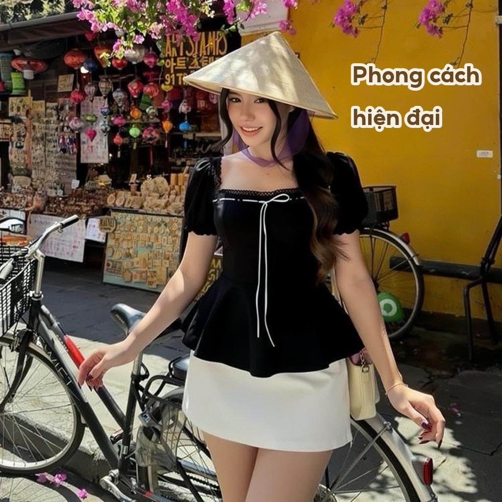 Lace Fit Babe – Áo Kiểu Ôm Viền Ren Có Mút Ngực Tôn Dáng A28 (Lazy Có Bigsize)