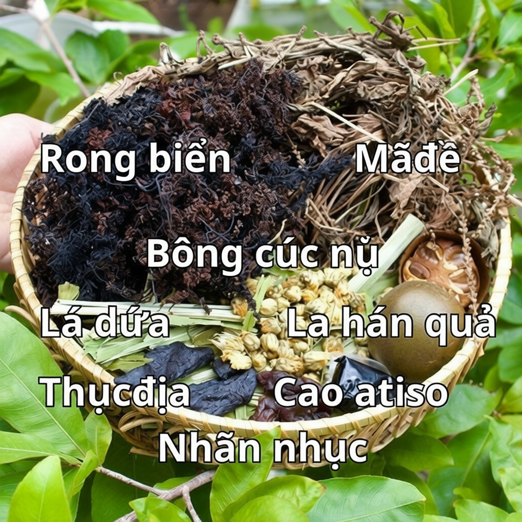 Combo 10 Set nước sâm chuẩn vị nước sâm Cô Em thanh nhiệt - mỗi set nấu 10L nước