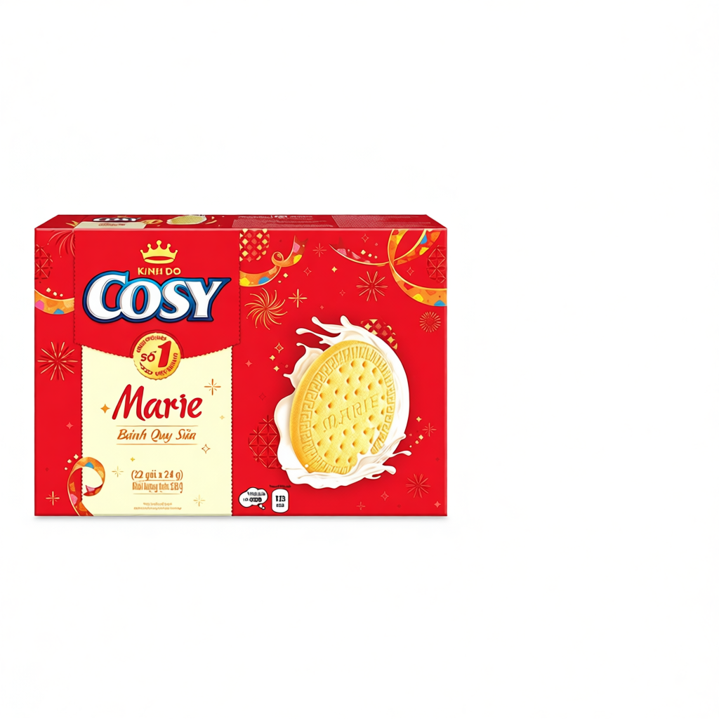 Hộp Bánh Quy Sữa Cosy Marie Tết 2026 528g