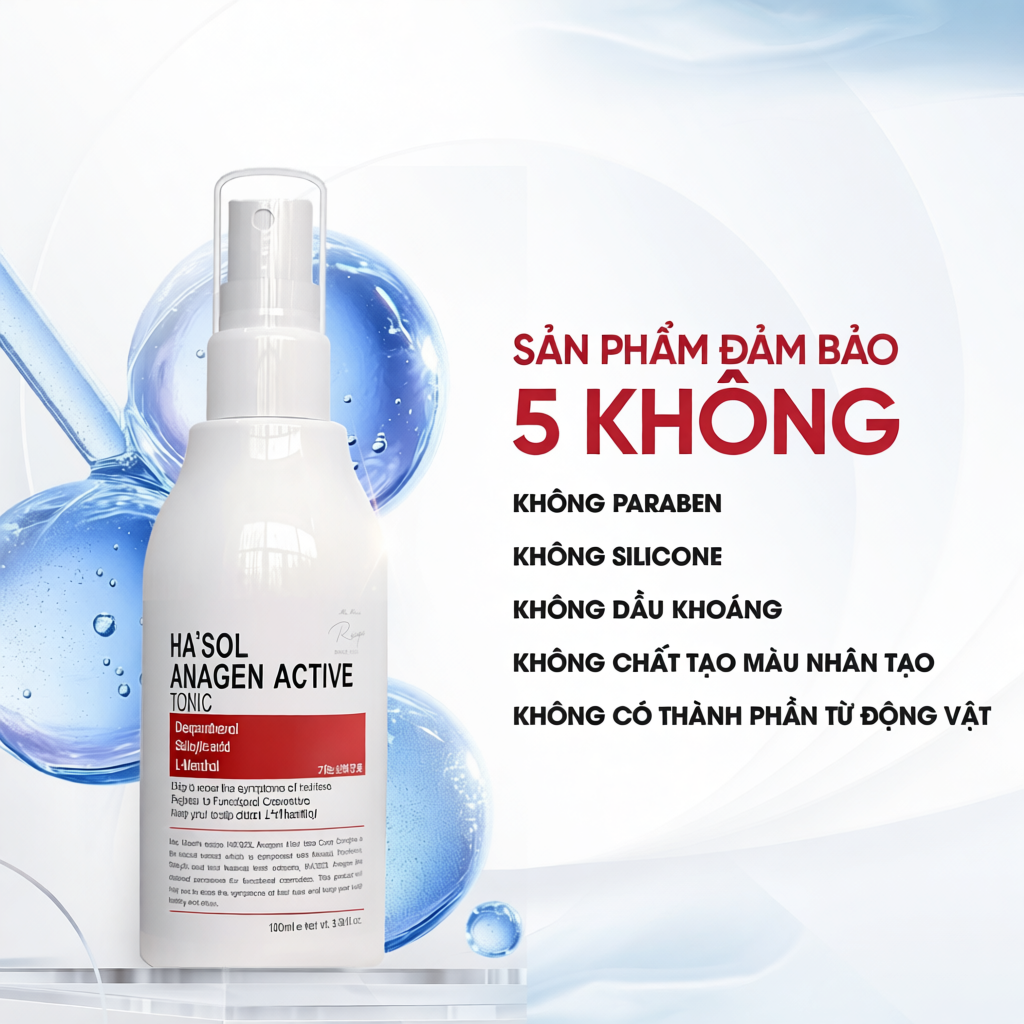 Xịt Dưỡng HASOL Kích Mọc, Ngăn Rụng, Nuôi Dưỡng Da Đầu Nang Tóc Chắc Khỏe - Ha'sol Anagen Active Ton