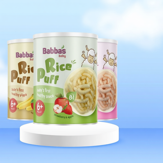  Bánh gạo ăn dặm Babba's Baby 40g không chất bảo quản an toàn cho bé 