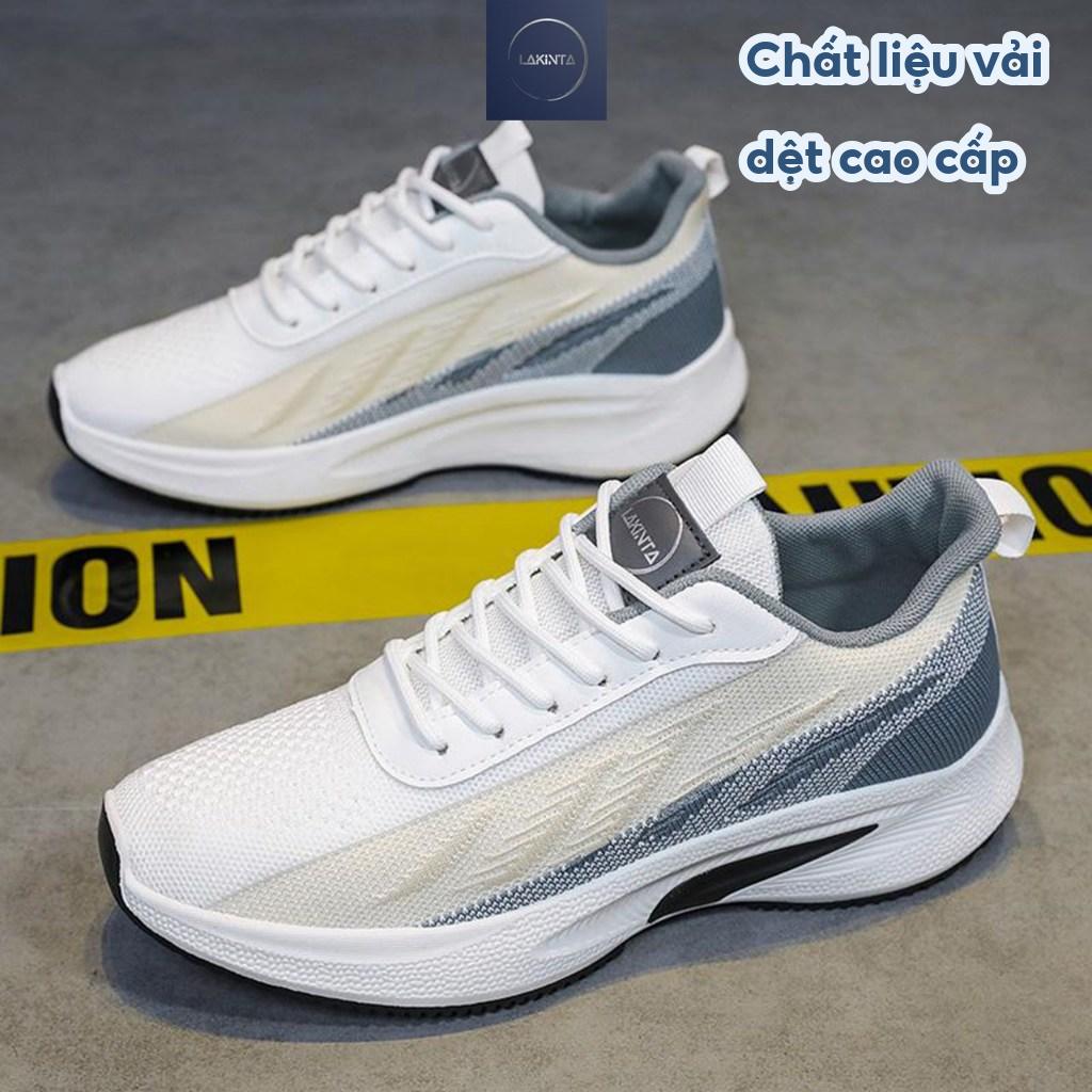Giày Sneaker thể thao nam Lakinta đế cao su thoải mái khi vận động G529