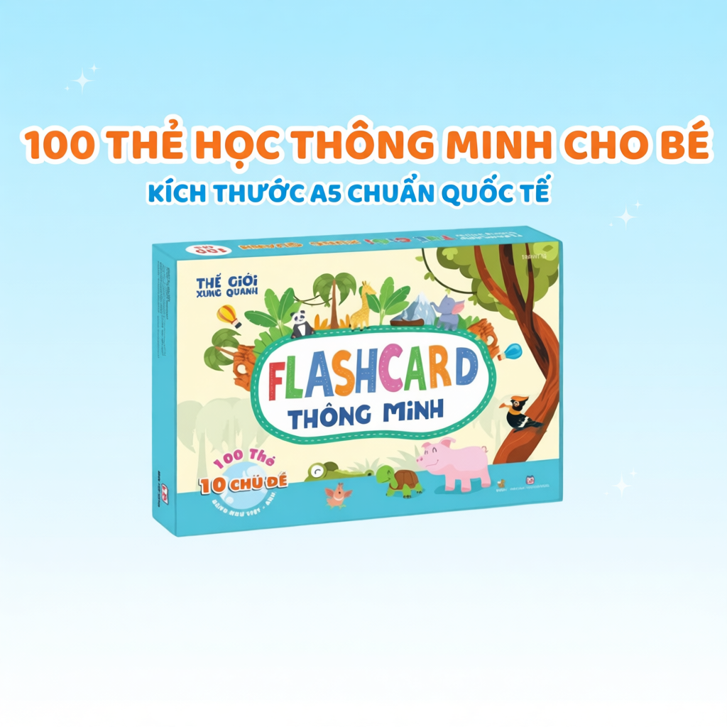 Thẻ Học Thông Minh Cho Bé TNBOOKS - Chuẩn Phương Pháp Glenn Doman Giáo Dục Sớm Cho Bé (GKS08)
