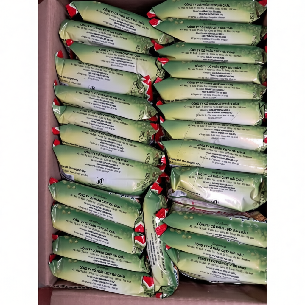 Bán Sỉ Thùng 50 Gói Lương khô Hải Châu Nhiều Vị Thơm Ngon .