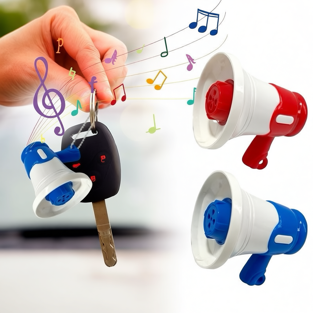 Loa Mini, Có Móc Chìa Khóa Có Thể Ghi Được Megaphone Trẻ Em, Mặt Dây Chuyền Túi LOA CẦM TAY Ngộ nghĩnh Giy Diy