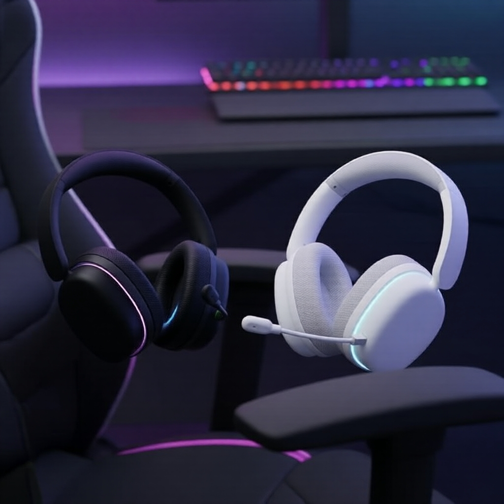 Tai nghe chơi game không dây 3 chế độ AULA G7/G7Pro, âm thanh vòm 7.1, nhẹ 260g, mic khử ồn & đèn RG
