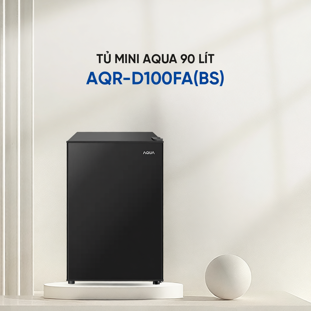 Tủ lạnh Aqua 90 lít AQR-D100FA(BS)