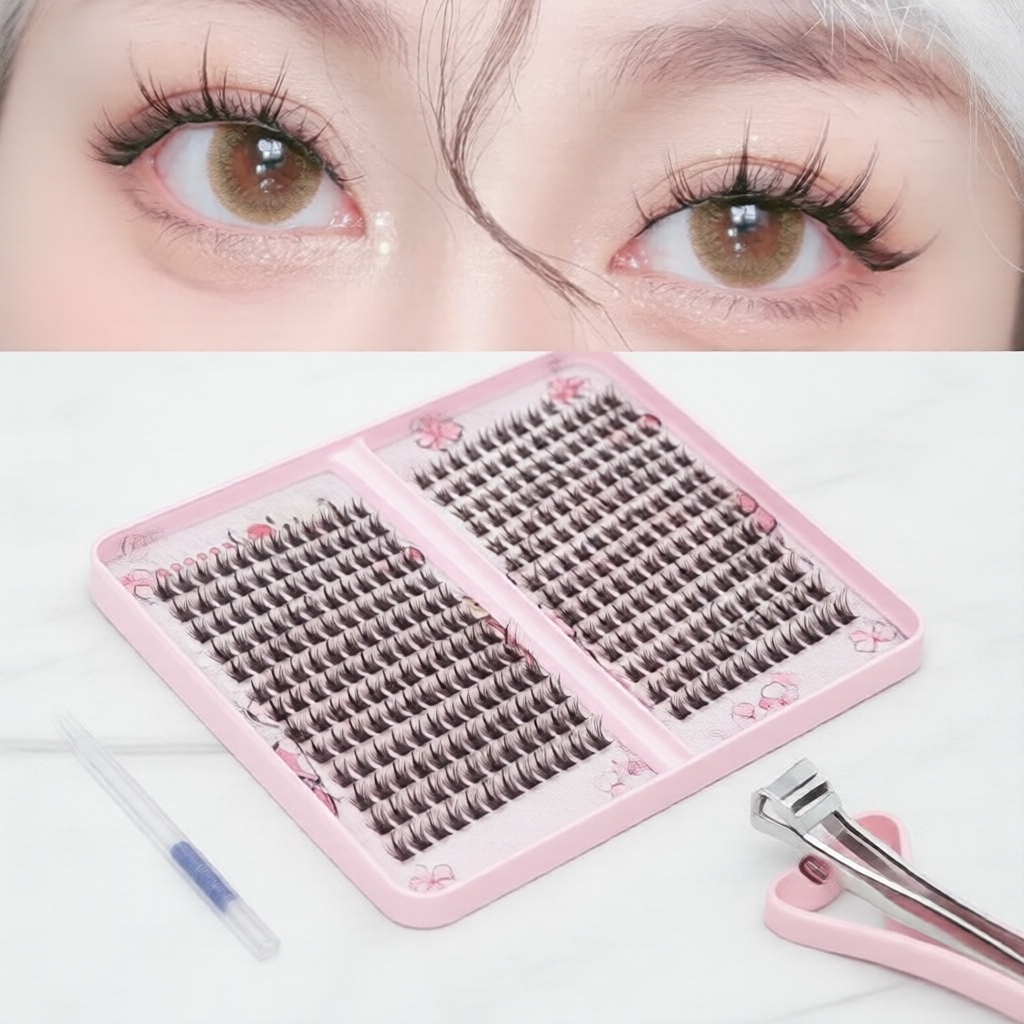 Bộ 360 cụm mi giả & bút kẻ mắt DIY, mix mắt mèo cho mi tự nhiên đến ấn tượng, bộ mi tùy chỉnh