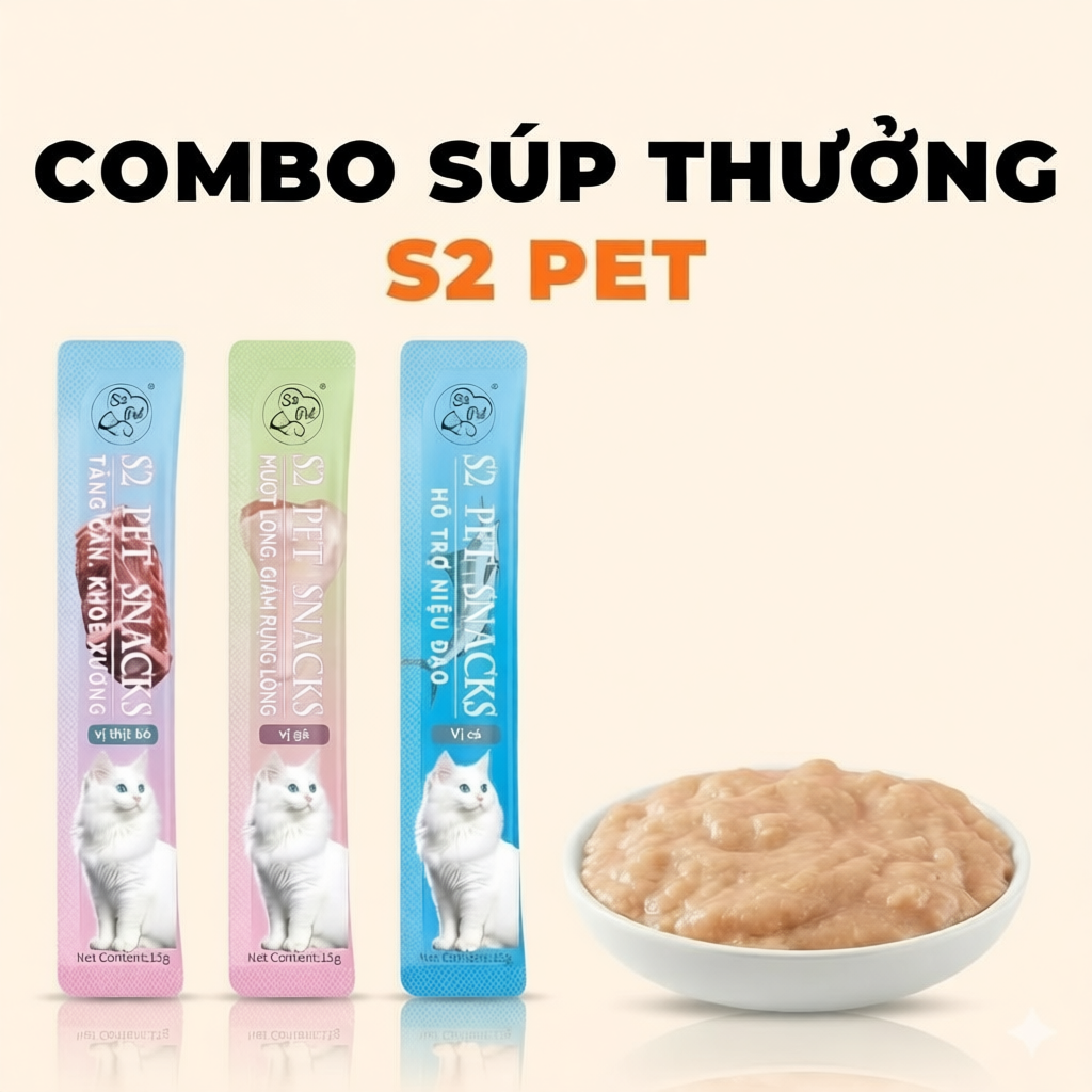 [COMBO 200 THANH] Súp Thưởng Cho Mèo Shizuka