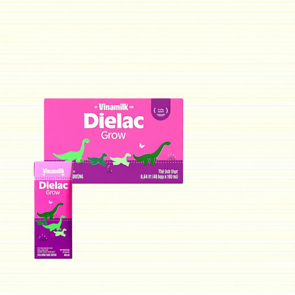 Thùng 24/ 48 Hộp Sữa Bột Pha Sẵn Vinamilk Dielac Grow 180ml.