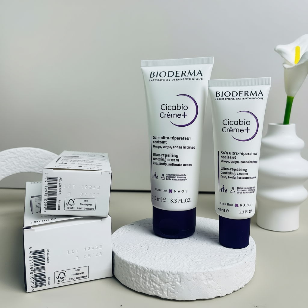 Kem dưỡng ẩm phục hồi và làm dịu da Bioderma Tím l Ngân Phạm Korea