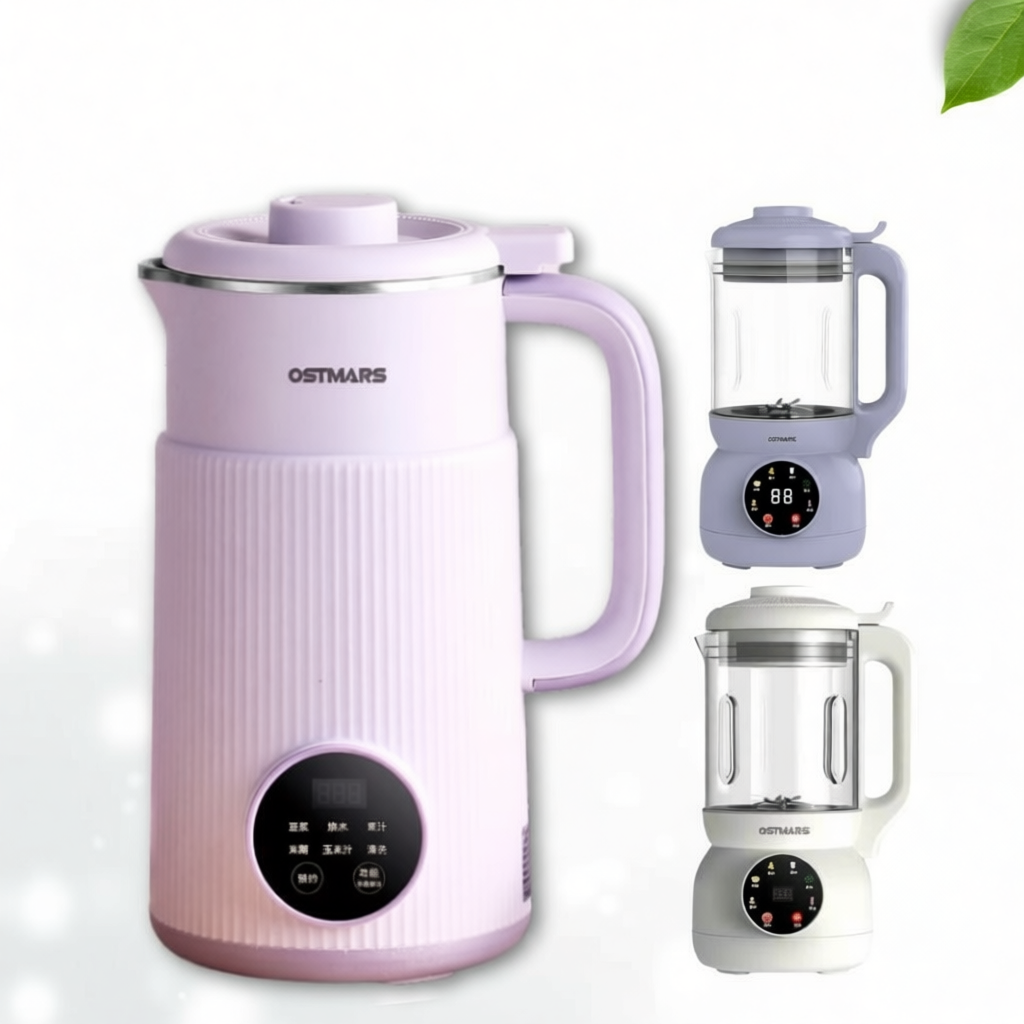 Máy làm sữa hạt OSTMARS 0.8L, 1L, 2L Giữ Ấm Thông Minh, Xay Sinh Tố, Làm Sữa Đậu Nành.